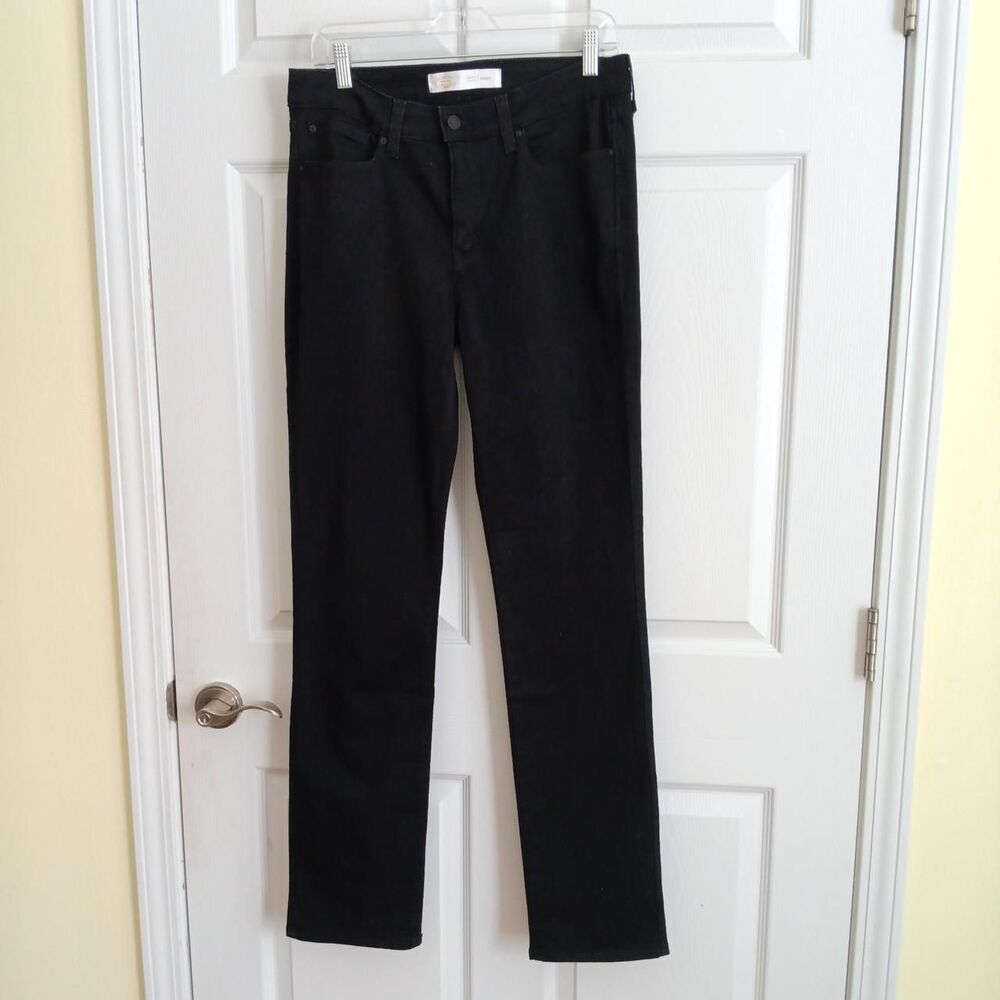Signature by Levi Strauss & Co. Black Straight Jeans 10 Long